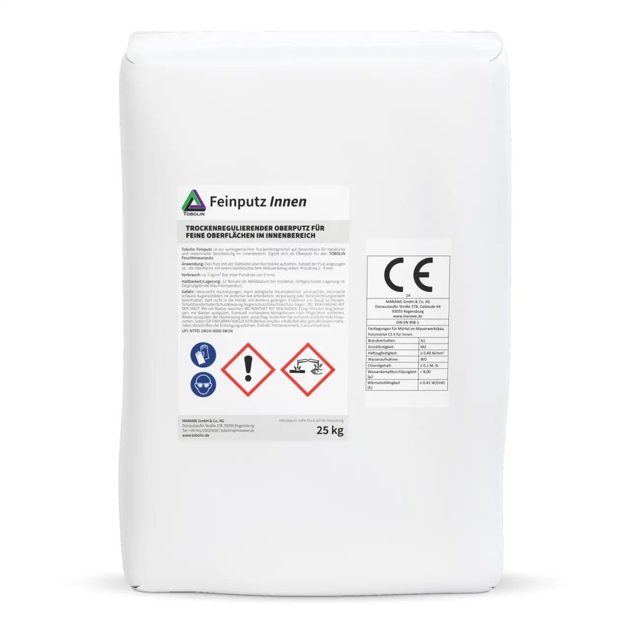 Sanačná omietka 25 kg – Obrázok 1