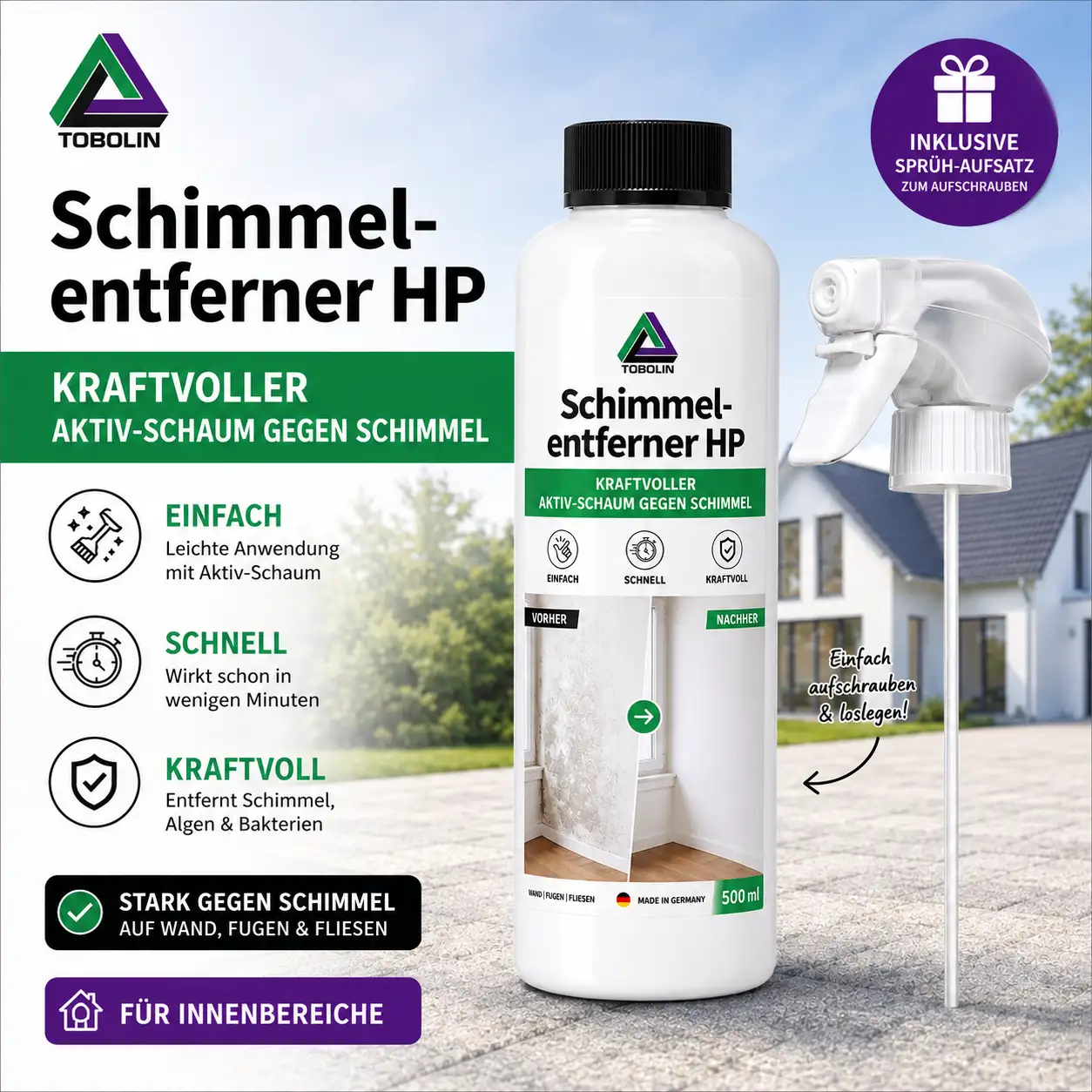 Odstraňovač plesní HP 500 ml – Obrázok 2